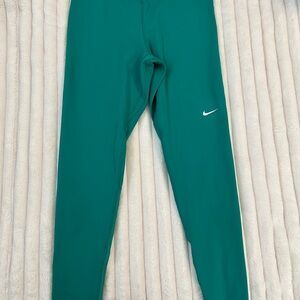 Nike Teal Leggings with White Logo